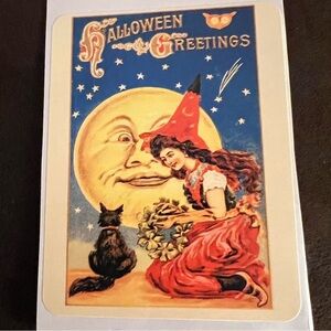6/$12 🎃 Vintage Halloween Postcard Sticker